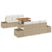 Tuinbankenset 7 st Beige poly rattan