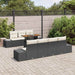 Tuinbankenset 8 st Zwart poly rattan