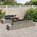Tuinbankenset 8 st Grijs poly rattan