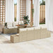 Tuinbankenset 8 st Beige poly rattan