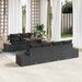 Tuinbankenset 8 st Zwart poly rattan