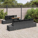 Tuinbankenset 8 st Zwart poly rattan