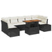 Tuinbankenset 8 st Zwart poly rattan