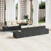 Tuinbankenset 9 st Zwart poly rattan