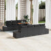 Tuinbankenset 9 st Zwart poly rattan