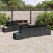 Tuinbankenset 9 st Zwart poly rattan