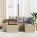 Tuinbankenset 5 st Beige en Grijs