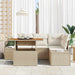 Tuinbankenset 5 st Beige en Crème