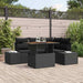Tuinbankenset 5 st Zwart en Bruin