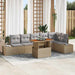 Tuinbankenset 7 st Beige en Grijs