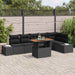 Tuinbankenset 7 st Zwart en Bruin