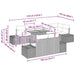 Tuinbankenset 9 st Grijs poly rattan