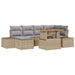 Tuinbankenset 7 st Beige en Grijs