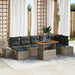 Tuin Sofa Set 8 st Grijs en Bruin