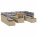 Tuinbankenset 10 st Beige en Grijs