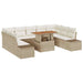 Tuinbankenset 10 st Beige en Crème