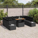 Tuinbankenset 10 st Zwart en Bruin