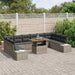 Tuin Sofa Set 11 st Grijs en Bruin