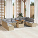 Tuin Sofa Set 11 st Beige en Grijs