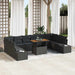 Tuin Sofa Set 11 st Zwart en Bruin