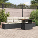Tuinbankenset 5 st Zwart poly rattan
