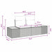 Tuinbankenset 5 st Beige poly rattan
