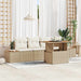 Tuinbankenset 5 st Beige poly rattan