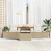 Tuinbankenset 5 st Beige poly rattan