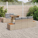 Tuinbankenset 6 st Beige en Grijs