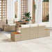 Tuinbankenset 6 st Beige en Crème
