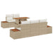 Tuinbankenset 6 st Beige en Crème