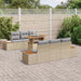 Tuinbankenset 7 st Beige en Grijs