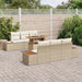 Tuinbankenset 7 st Beige en Crème