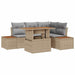 Tuinbankenset 5 st Beige en Grijs
