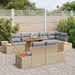 Tuinbankenset 9 st Beige en Grijs