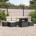 Tuinbankenset 7 pcs Zwart en Beige