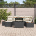 Tuinbankenset 7 pcs Zwart en Beige