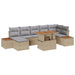 Tuinbankenset 8 st Beige en Grijs