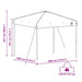 Luifeltent Blauw 290 x 290 x 251 cm Stof