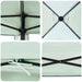 Luifeltent Groen 290 x 290 x 251 cm Stof