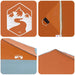 Luifeltent Oranje 395 x 395 x 251 cm Stof