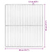 Grillrooster Zilver 45 x 40 cm Roestvrij staal