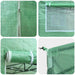 Kas met pop-up frame met dak Groen 200 x 200 x 300 cm IJzer