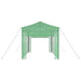 Kas met pop-up frame met dak Groen 280 x 410 x 315 cm IJzer