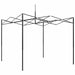 Kas met pop-up frame met dak Groen 290 x 290 x 315 cm IJzer