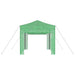 Kas met pop-up frame met dak Groen 290 x 290 x 315 cm IJzer