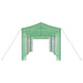 Kas met pop-up frame met dak Groen 290 x 580 x 315 cm IJzer
