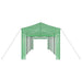 Kas met pop-up frame met dak Groen 290 x 870 x 315 cm IJzer