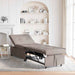 Uittrekbare Slaapbank Taupe 194 x 50 x 82 cm Stof