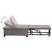 Uittrekbare Slaapbank Taupe 194 x 50 x 82 cm Stof